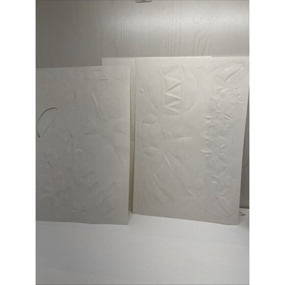 Vintage Rauch Industries Frosty Christmas Stencils 32 Large Spray Snow Stencils - Picture 14 of 14